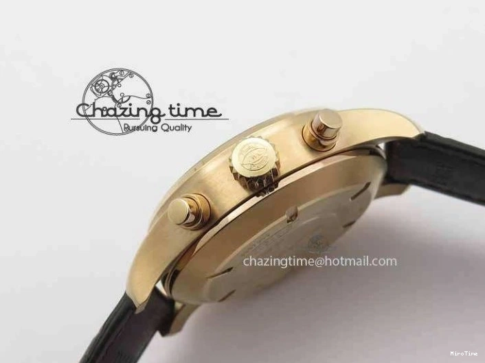 MIROTIME 0725 Pilot Chrono RG 3878 V6F Best Edition Gray Dial On Brown Leather Strap A Contemporary 7254